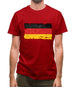 Germany Grunge Style Flag Mens T-Shirt