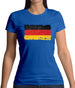 Germany Grunge Style Flag Womens T-Shirt