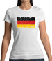 Germany Grunge Style Flag Womens T-Shirt