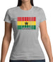 Ghana Barcode Style Flag Womens T-Shirt