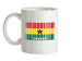 Ghana Barcode Style Flag Ceramic Mug