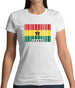 Ghana Barcode Style Flag Womens T-Shirt