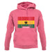 Ghana Barcode Style Flag unisex hoodie