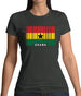 Ghana Barcode Style Flag Womens T-Shirt