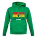 Ghana Barcode Style Flag unisex hoodie