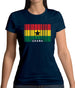 Ghana Barcode Style Flag Womens T-Shirt