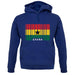 Ghana Barcode Style Flag unisex hoodie