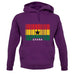 Ghana Barcode Style Flag unisex hoodie