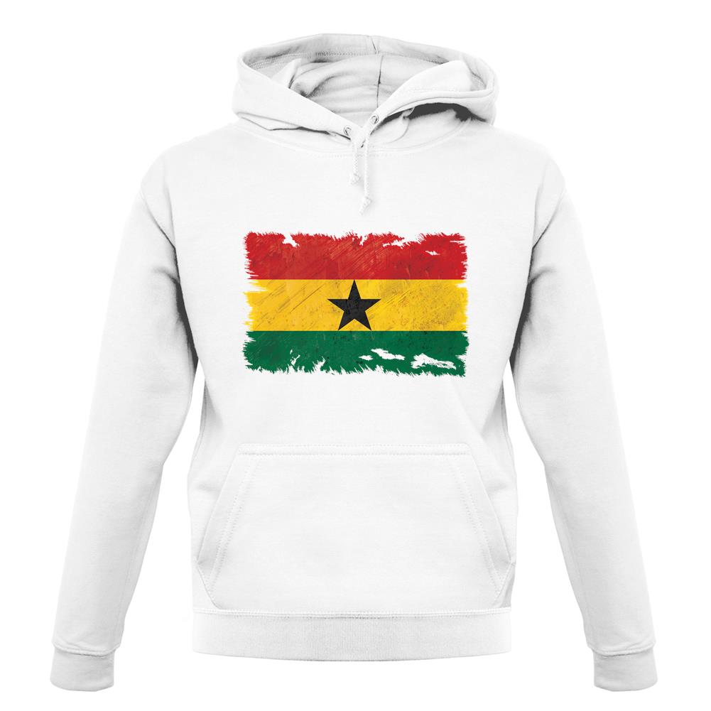 Ghana Grunge Style Flag unisex hoodie