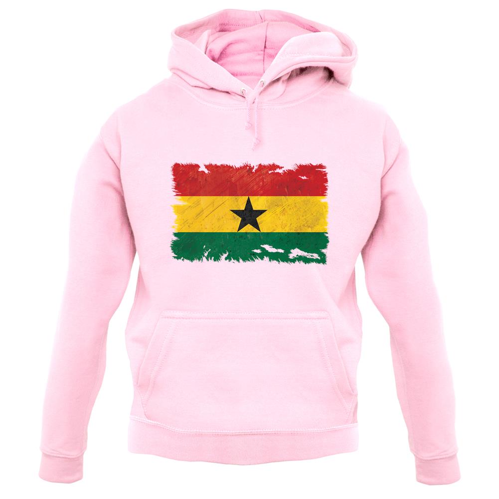 Ghana Grunge Style Flag unisex hoodie