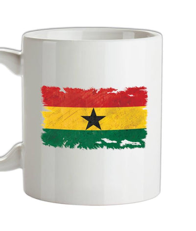 Ghana Grunge Style Flag Ceramic Mug
