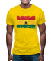Ghana Grunge Style Flag Mens T-Shirt