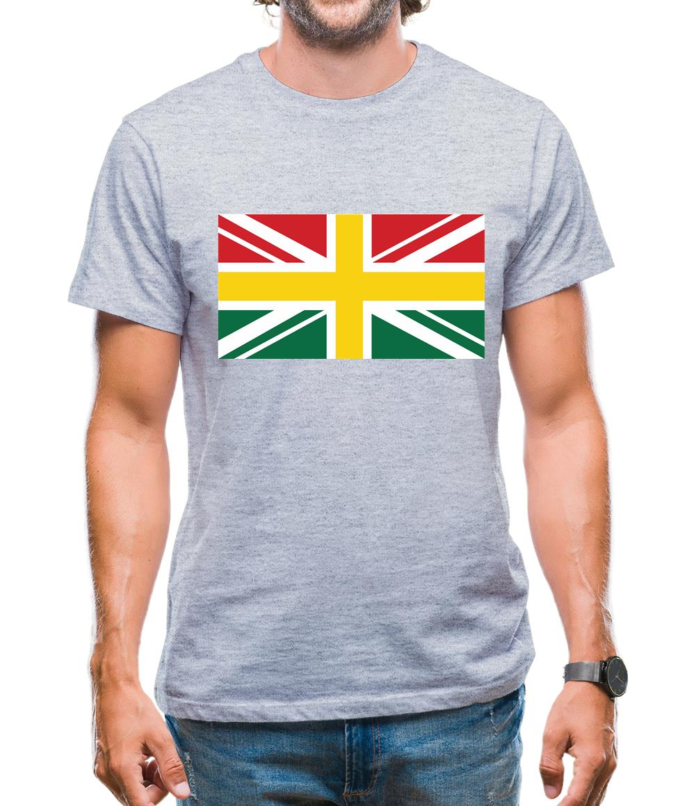 Ghanaian Union Jack Flag Mens T-Shirt