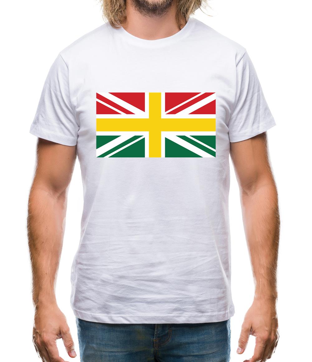 Ghanaian Union Jack Flag Mens T-Shirt