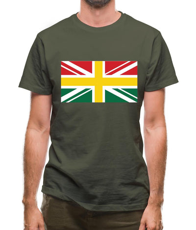 Ghanaian Union Jack Flag Mens T-Shirt