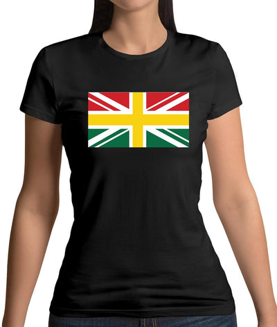 Ghanaian Union Jack Flag Womens T-Shirt
