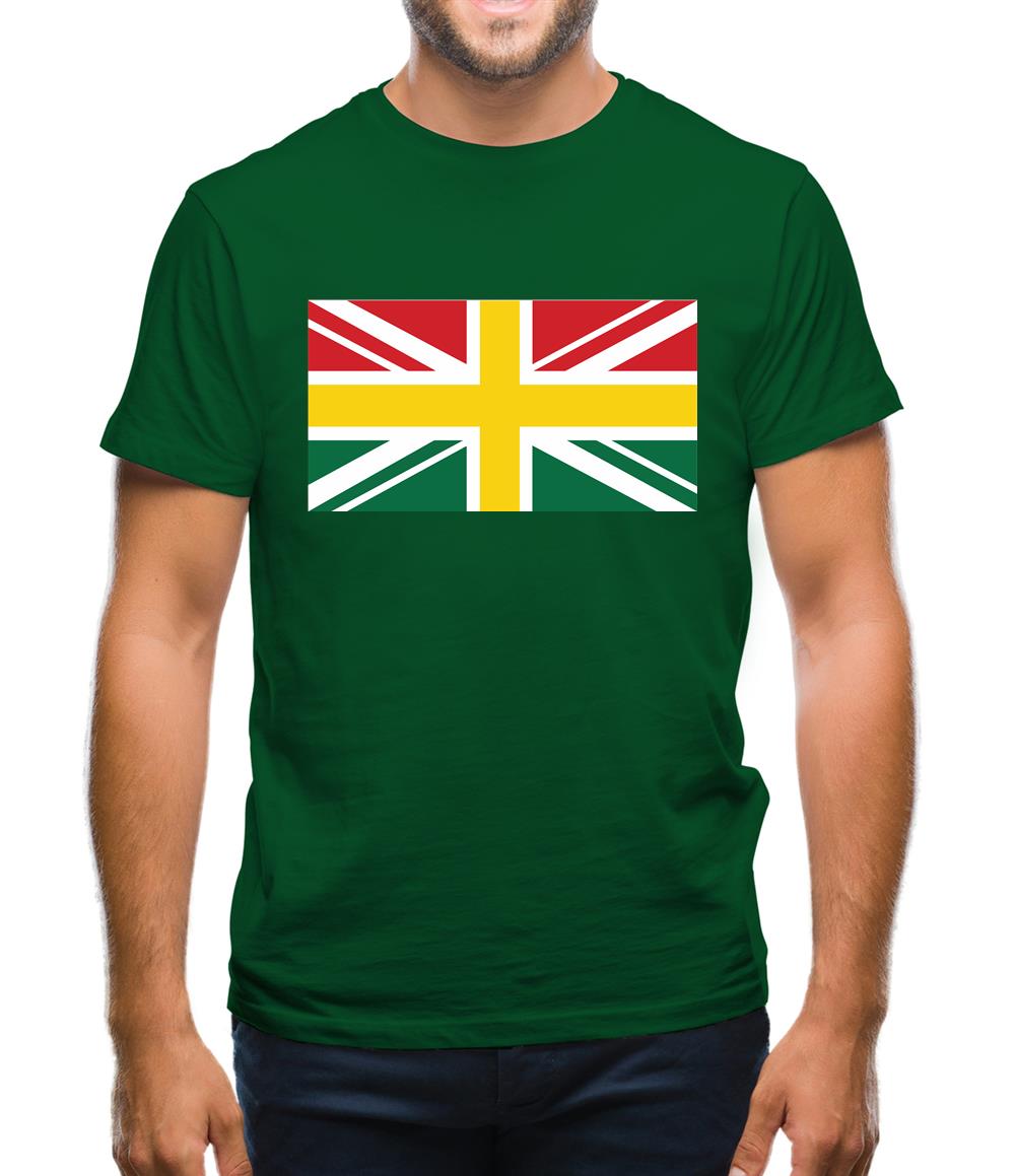 Ghanaian Union Jack Flag Mens T-Shirt