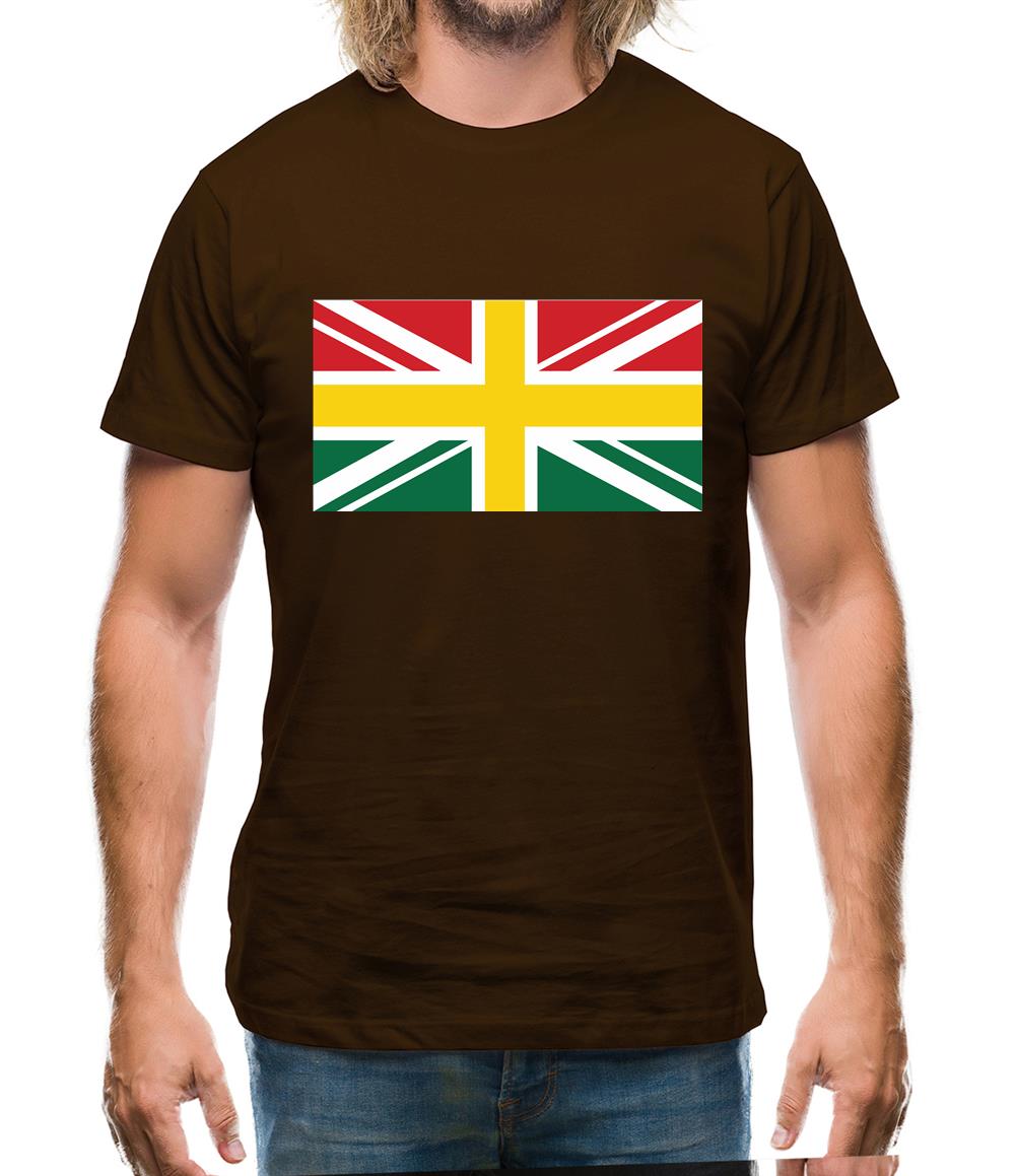 Ghanaian Union Jack Flag Mens T-Shirt