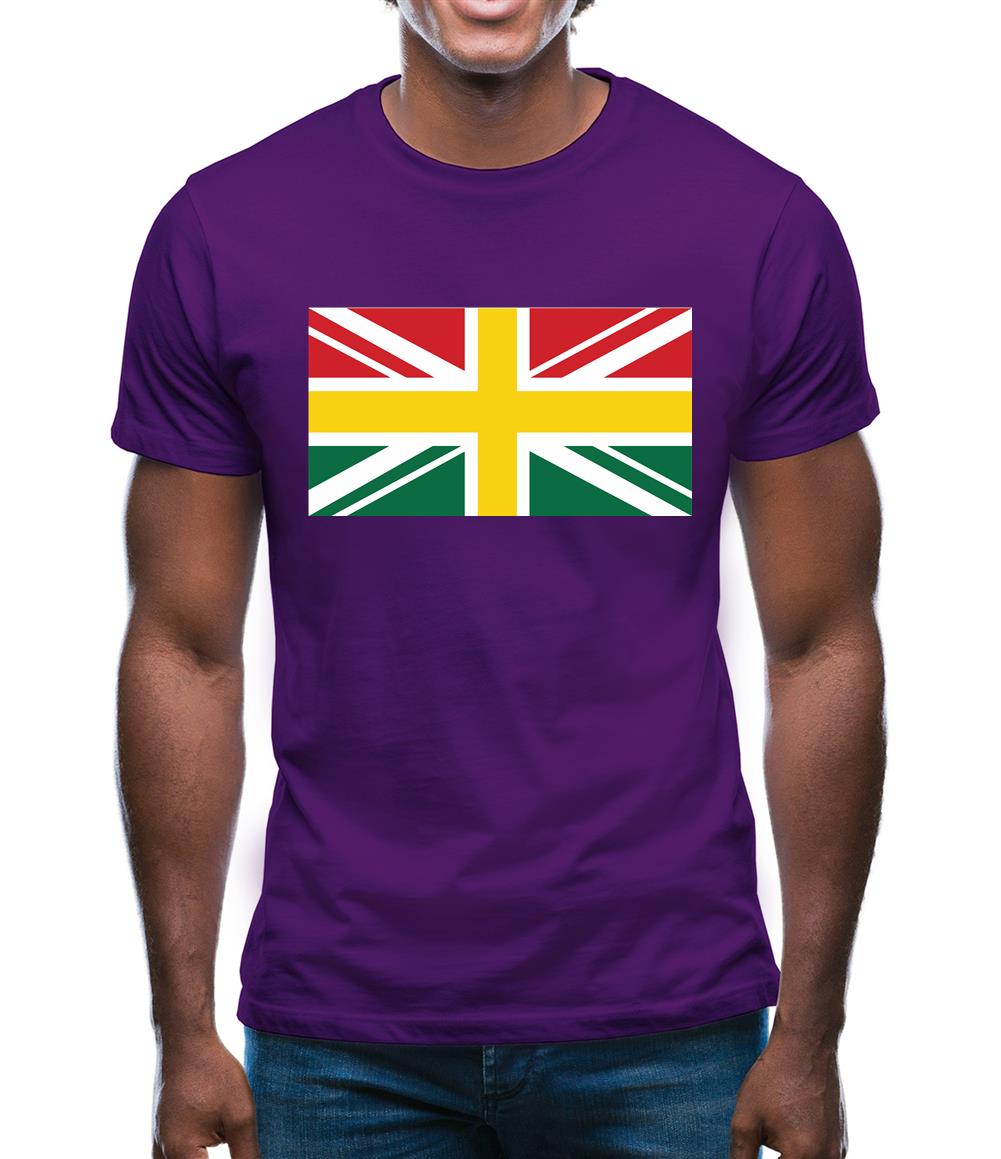 Ghanaian Union Jack Flag Mens T-Shirt