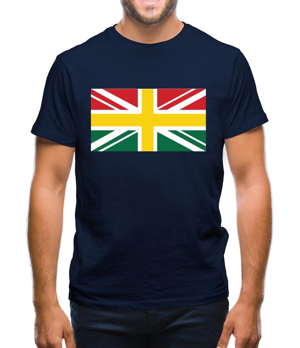 Ghanaian Union Jack Flag Mens T-Shirt