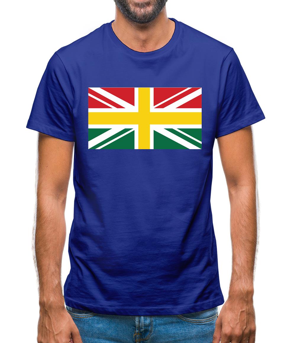 Ghanaian Union Jack Flag Mens T-Shirt