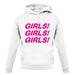 Girls Girls Girls unisex hoodie