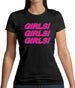 Girls Girls Girls Womens T-Shirt