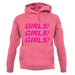 Girls Girls Girls unisex hoodie