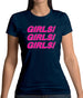 Girls Girls Girls Womens T-Shirt