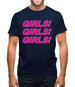 Girls Girls Girls Mens T-Shirt