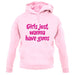 Girls Just Wanna Have Guns unisex hoodie