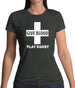 Give Blood Play Rugby Womens T-Shirt