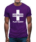 Give Blood Play Rugby Mens T-Shirt