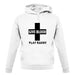 Give Blood Play Rugby unisex hoodie
