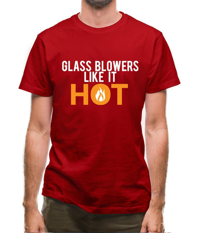Glass Blowers Like It Hot Mens T-Shirt