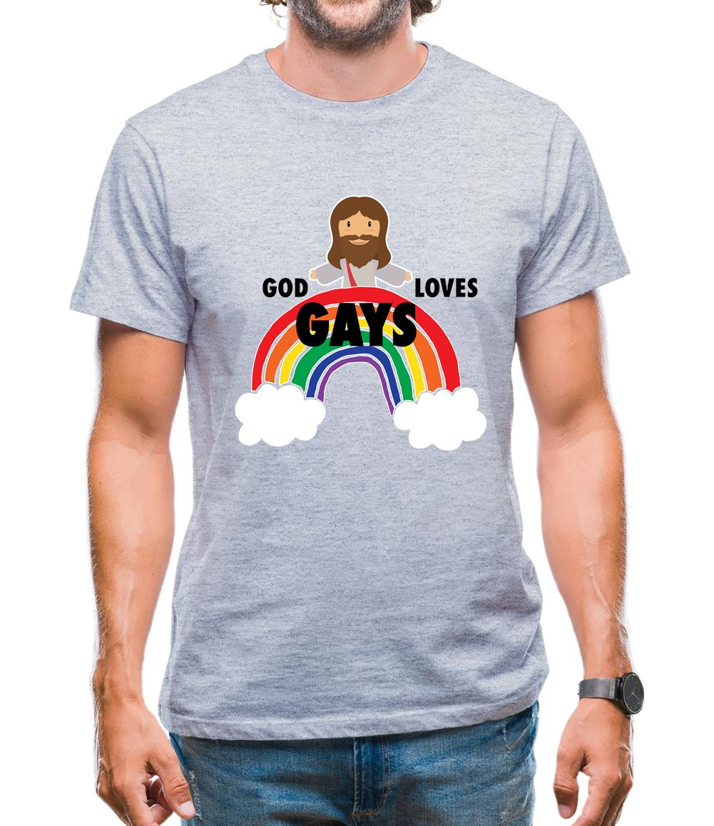 God Loves Gays Mens T-Shirt