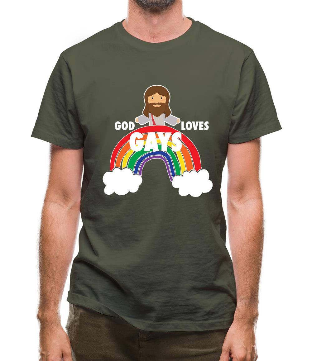 God Loves Gays Mens T-Shirt