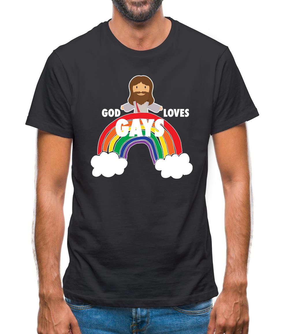 God Loves Gays Mens T-Shirt
