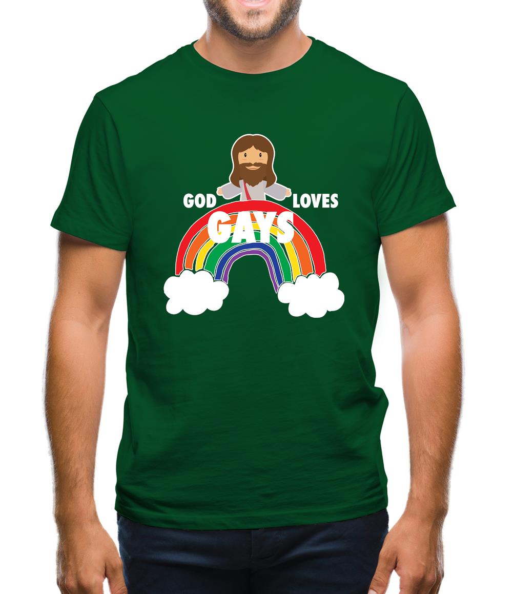 God Loves Gays Mens T-Shirt