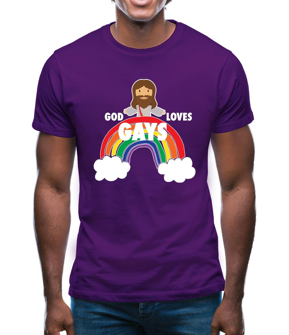 God Loves Gays Mens T-Shirt