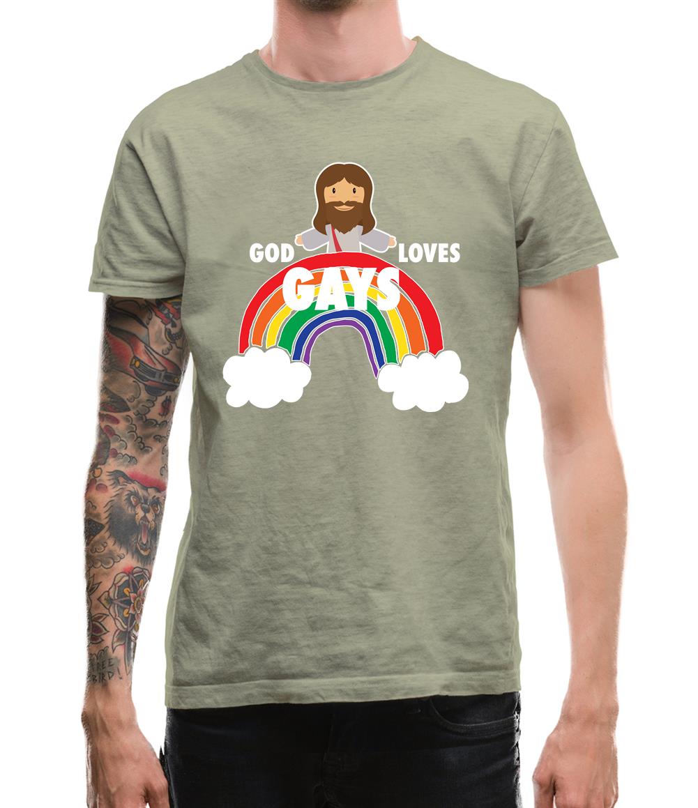 God Loves Gays Mens T-Shirt