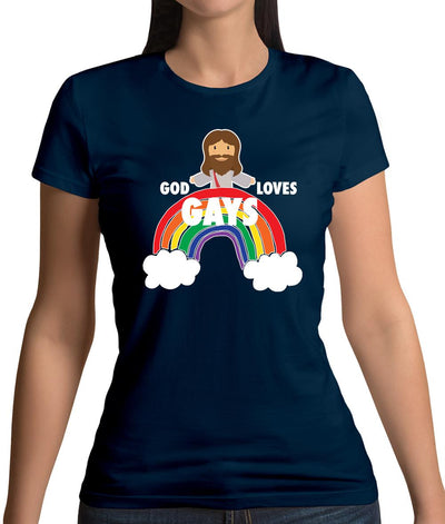 God Loves Gays Womens T-Shirt