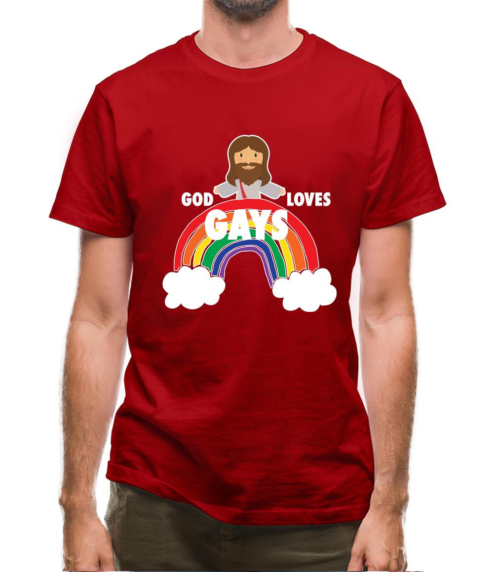 God Loves Gays Mens T-Shirt