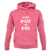 Goodbye Miss Hello Mrs unisex hoodie