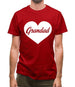 Heart Grandad Mens T-Shirt