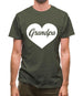 Heart Grandpa Mens T-Shirt