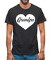 Heart Grandpa Mens T-Shirt