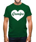 Heart Grandpa Mens T-Shirt