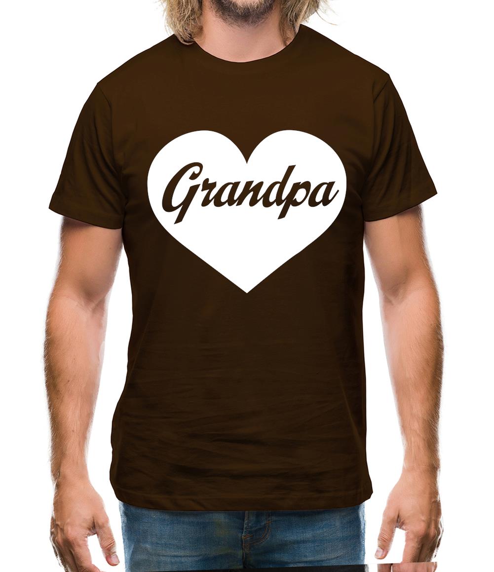 Heart Grandpa Mens T-Shirt