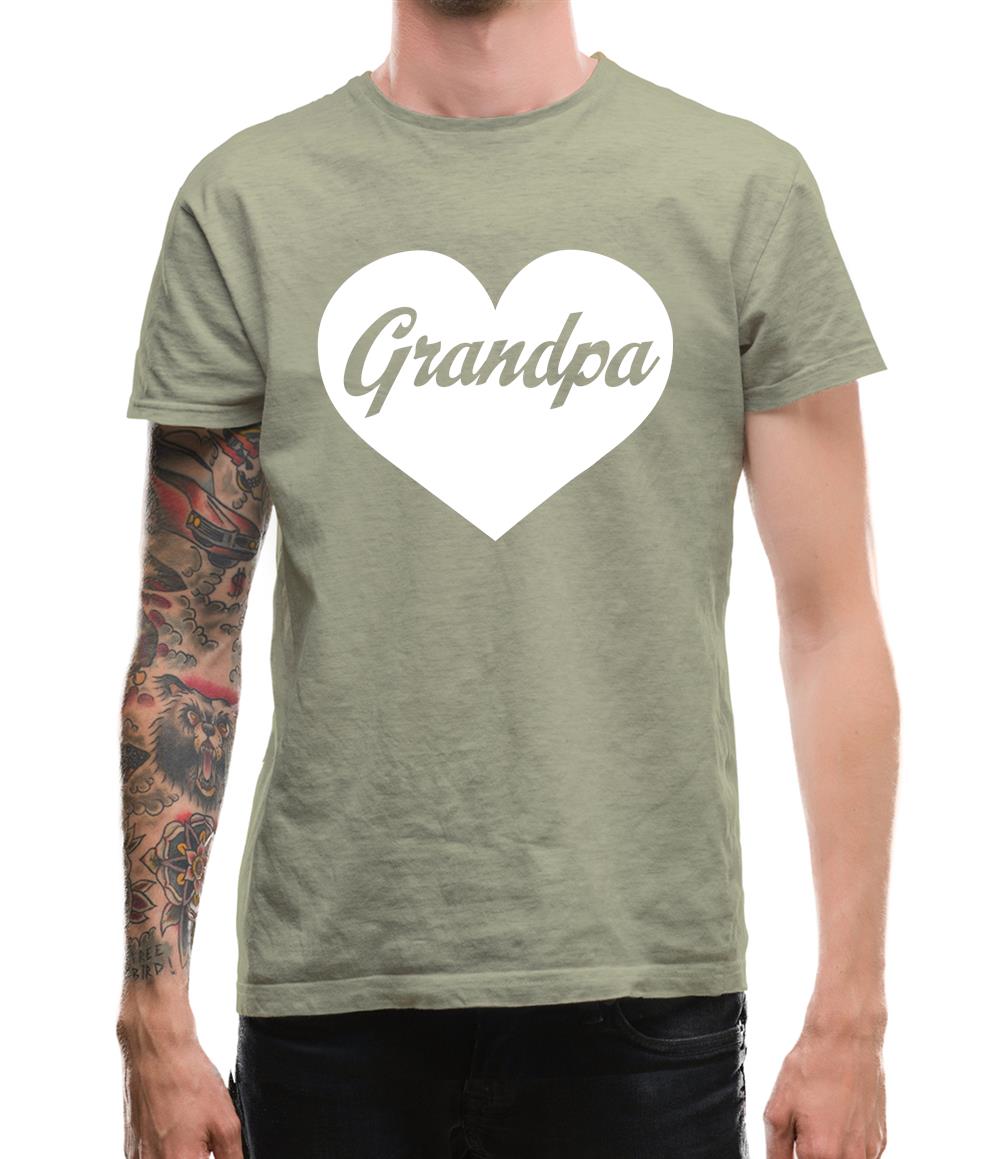 Heart Grandpa Mens T-Shirt